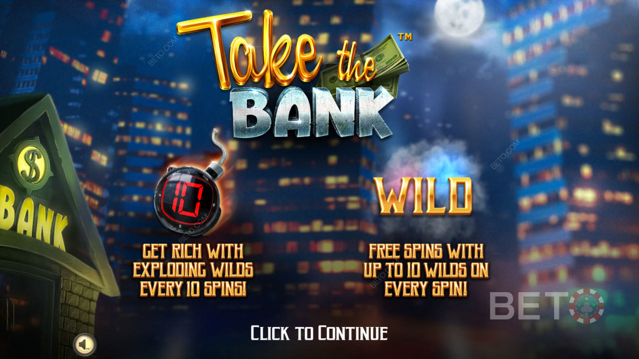 Take The Bank - Get Rich with exploding Wilds 的介紹屏幕