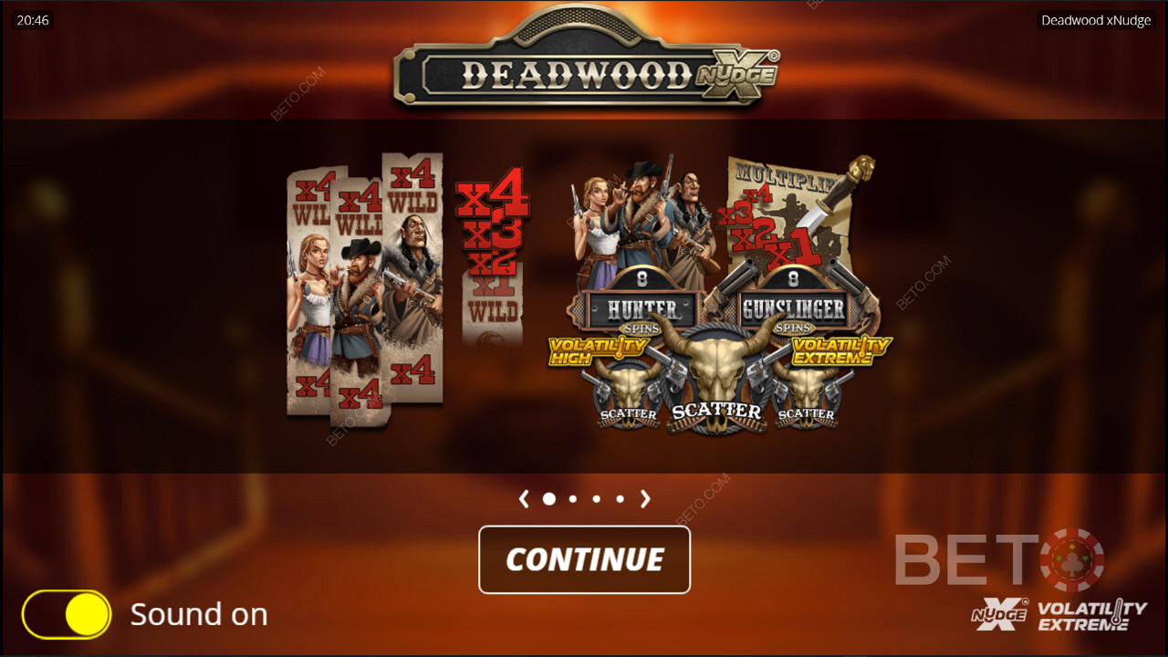Deadwood來自Nolimit City的 XNudge 老虎機遊戲