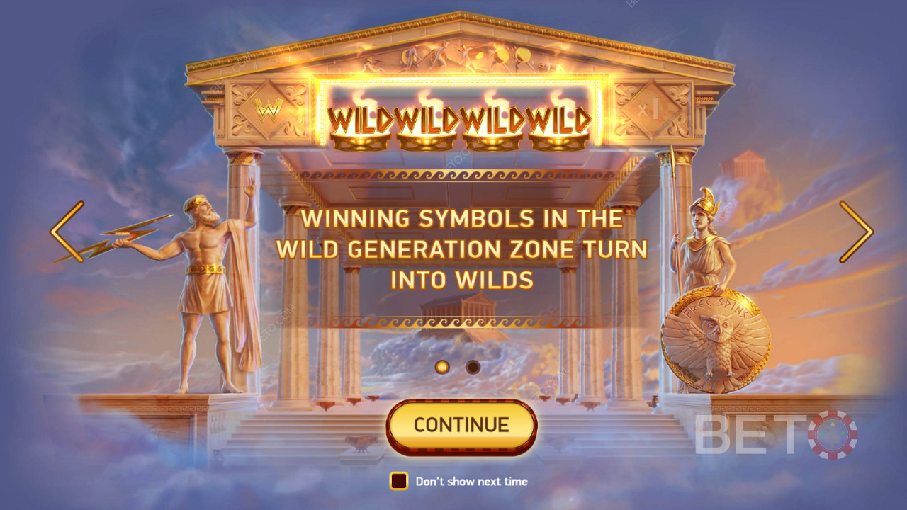 在 Wild Generation Zone 中獲勝的所有符號都將變為 Wilds