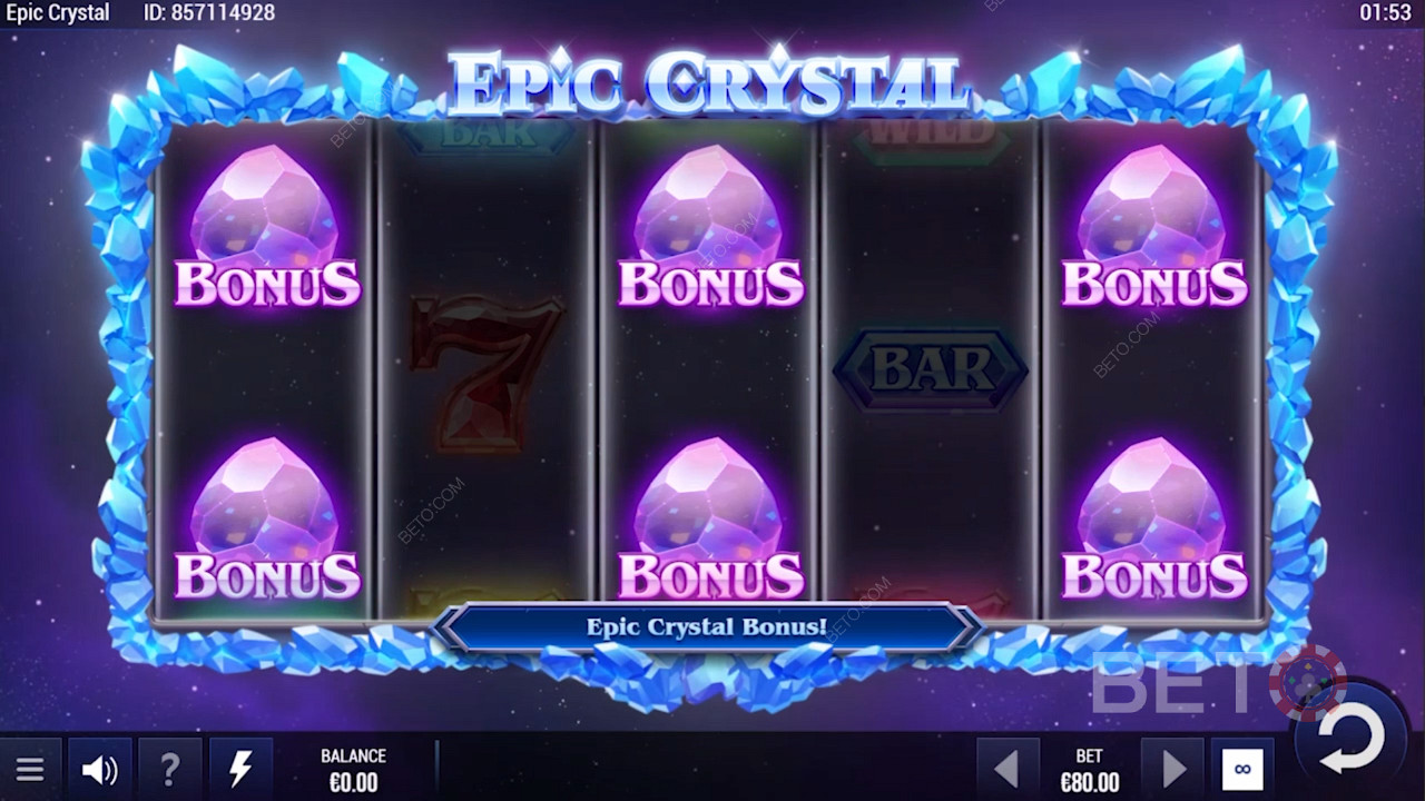 開啟Epic Crystal獎勵回合