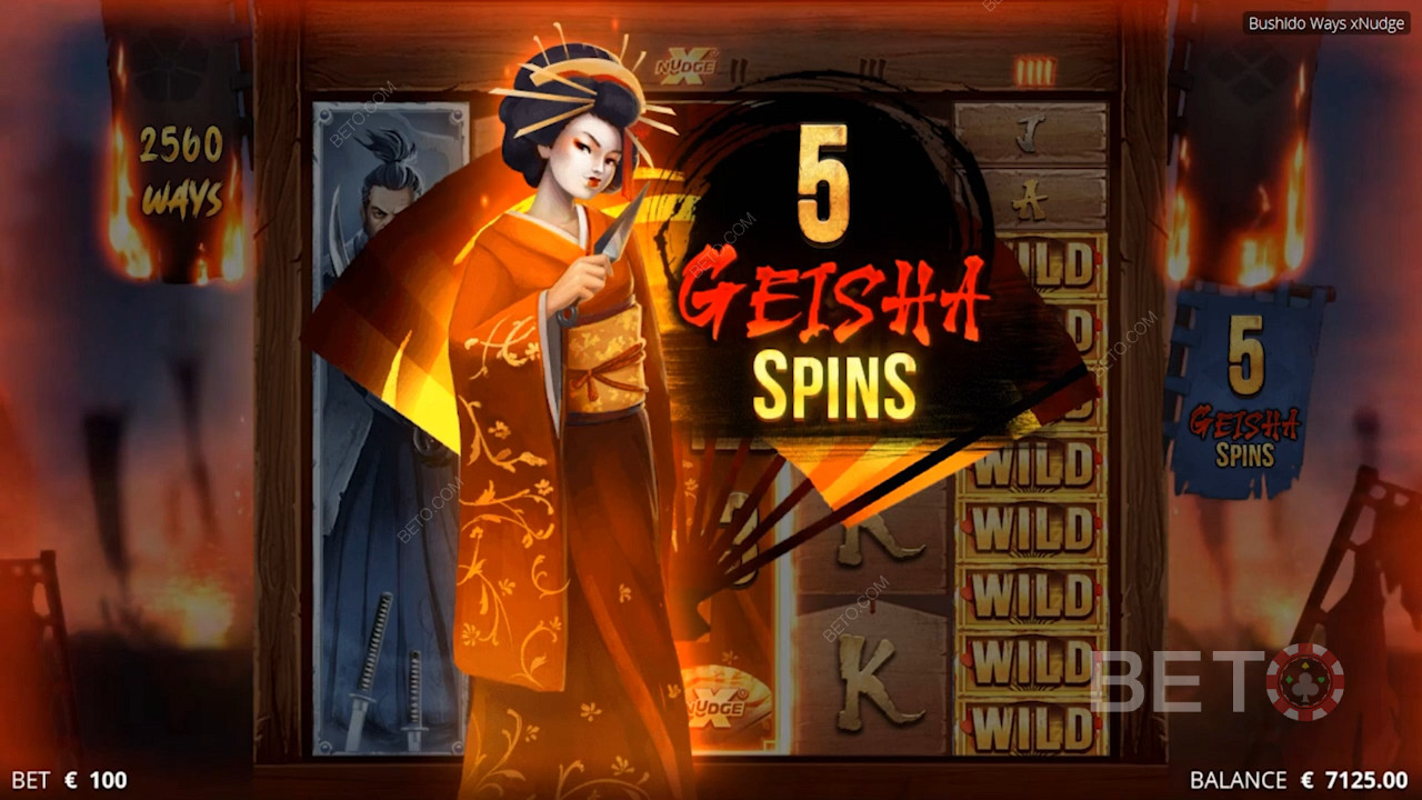 多達 12,288 種獲勝方式，Geisha Wild 幫助您提高乘數