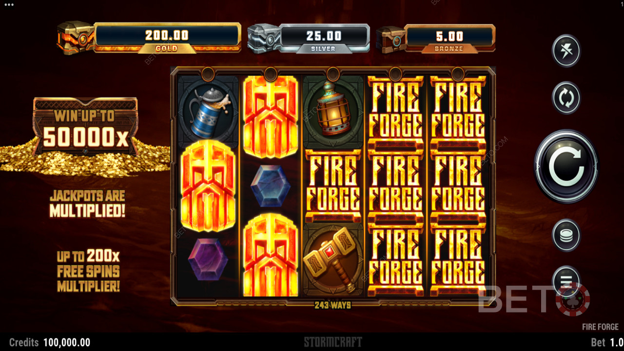 Fire Forge採用了黑暗的視覺效果和主題