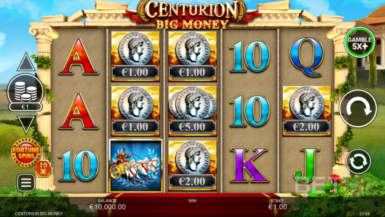 如何玩Inspired Gaming的 Centurion Big Money