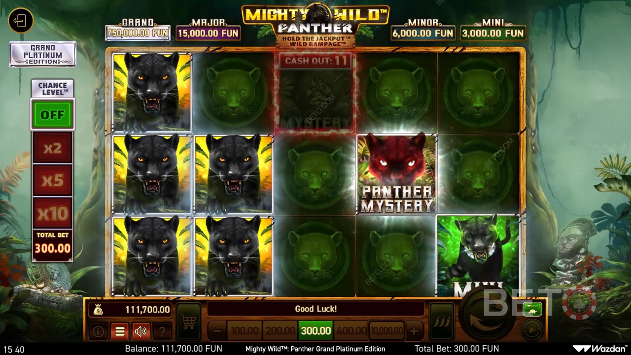 Mighty Wild: Panther Grand 白金版BETO 老虎機評論