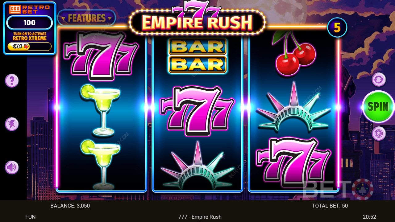 BETO 老虎機的 777 Empire Rush 評論