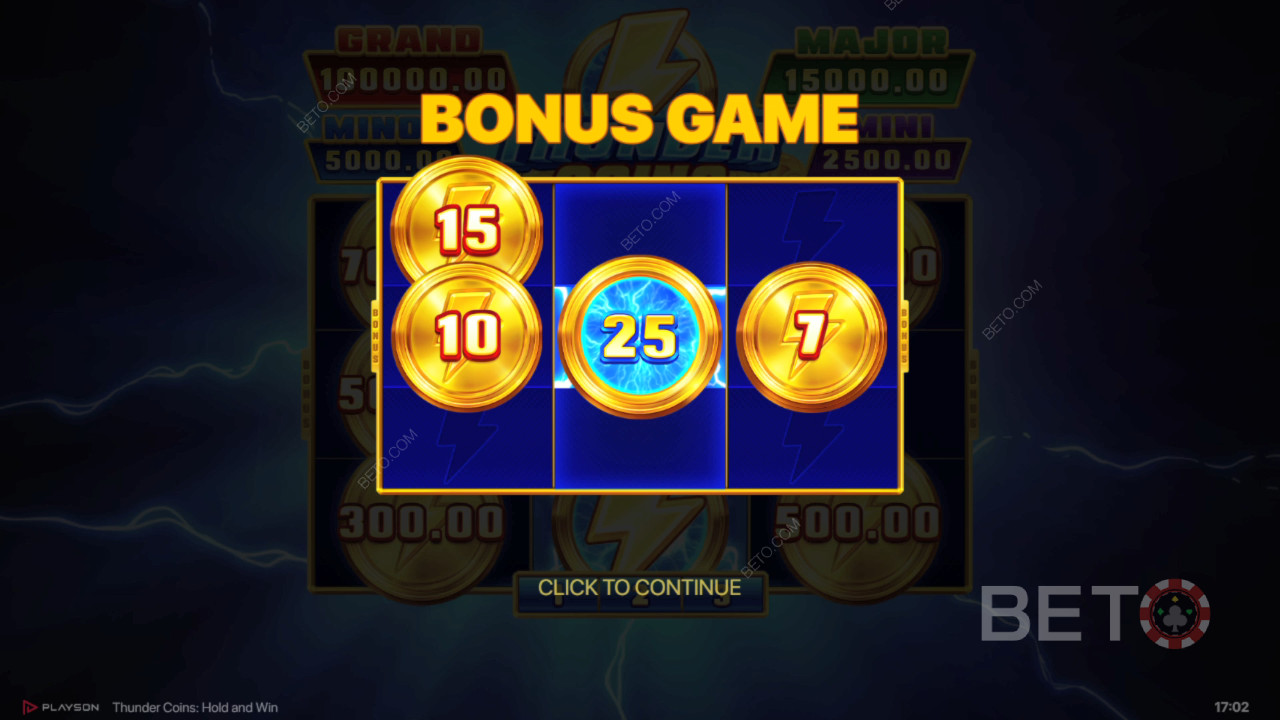 Playson解釋 Thunder Coins 的獎勵功能
