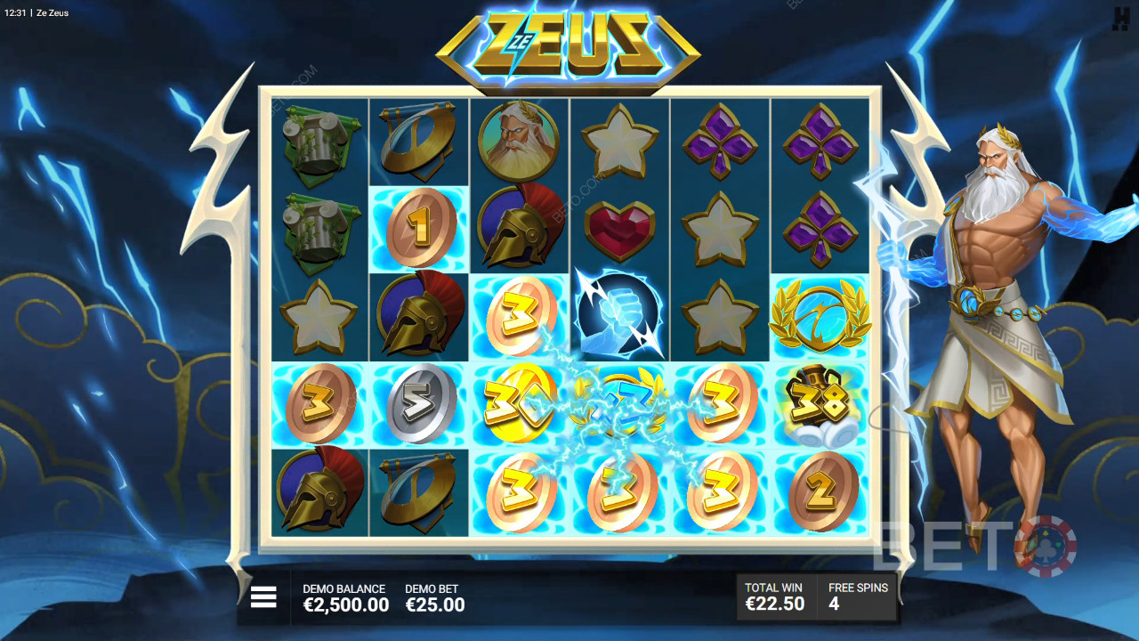 Hacksaw Gaming出品的 Ze Zeus 中的獎勵功能詳解