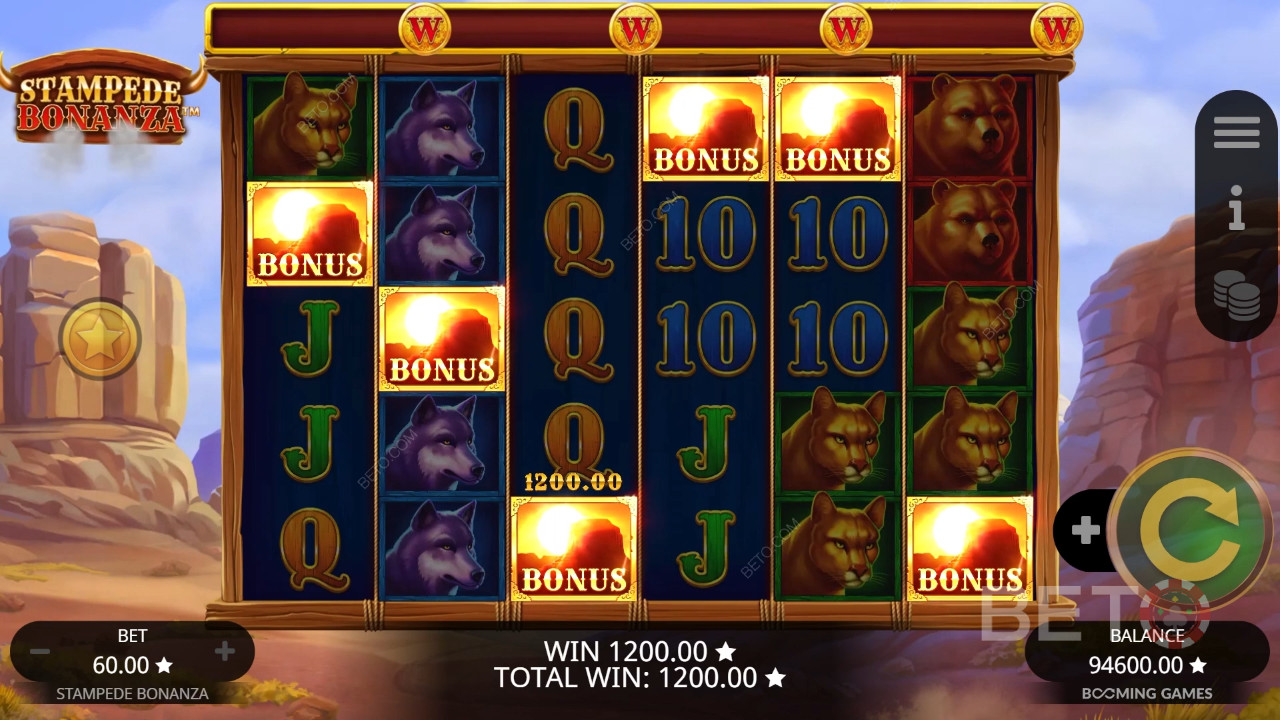 BETO 老虎機的 Stampede Bonanza 評論