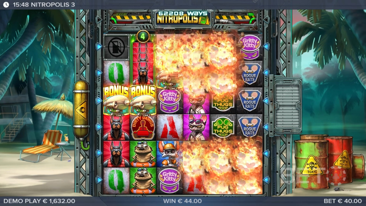 BETO 老虎機評論 Nitropolis 3