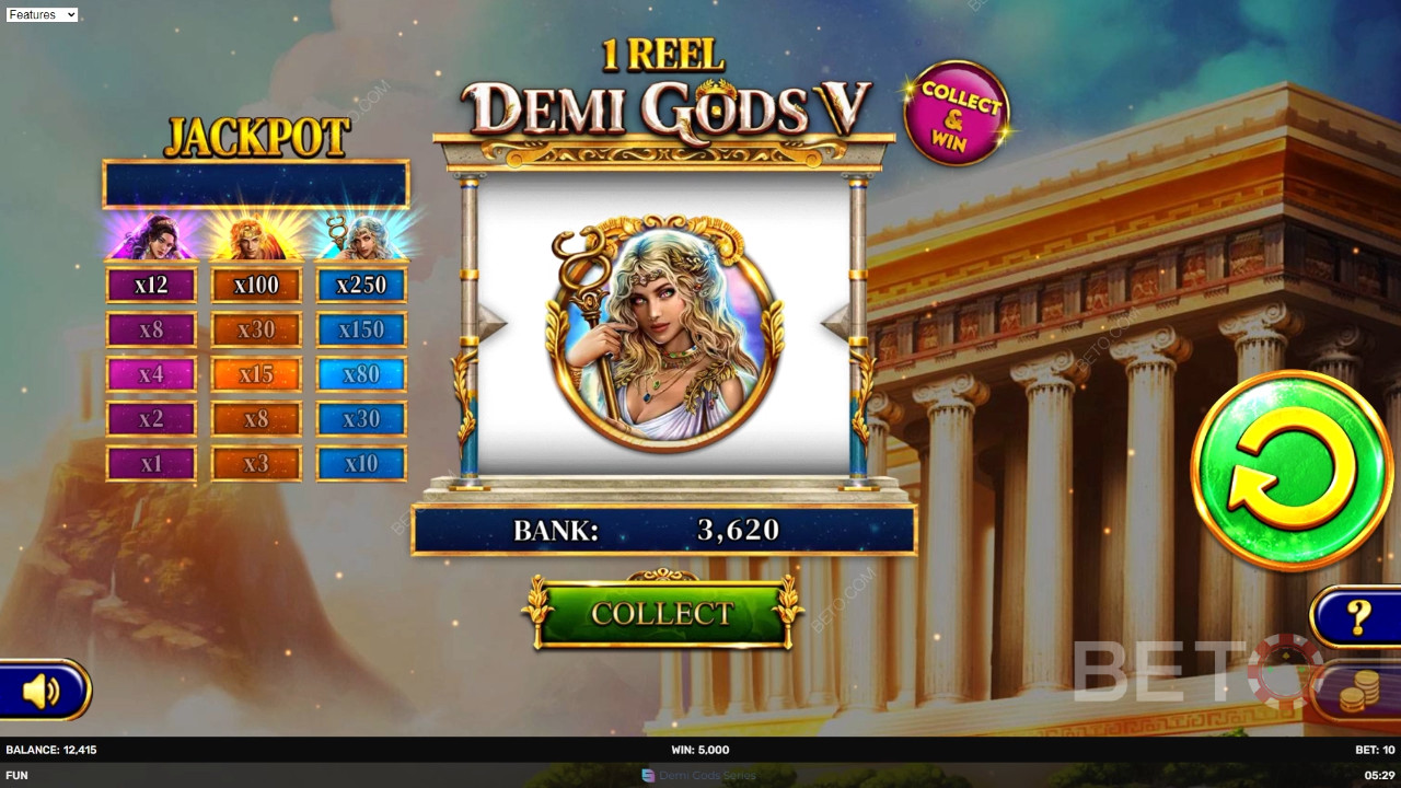 1 卷 - Demi Gods V 評論（BETO 老虎機）