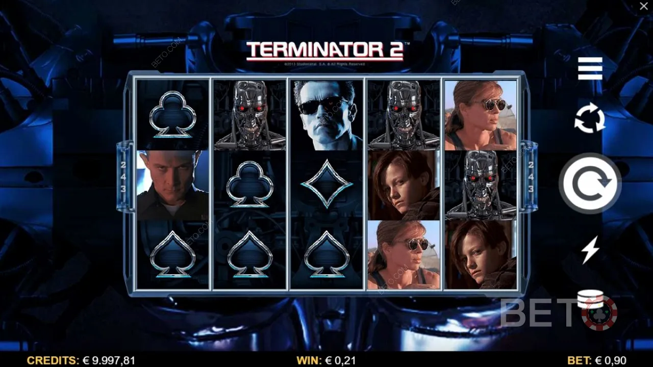 Terminator 2視頻插槽的遊戲玩法