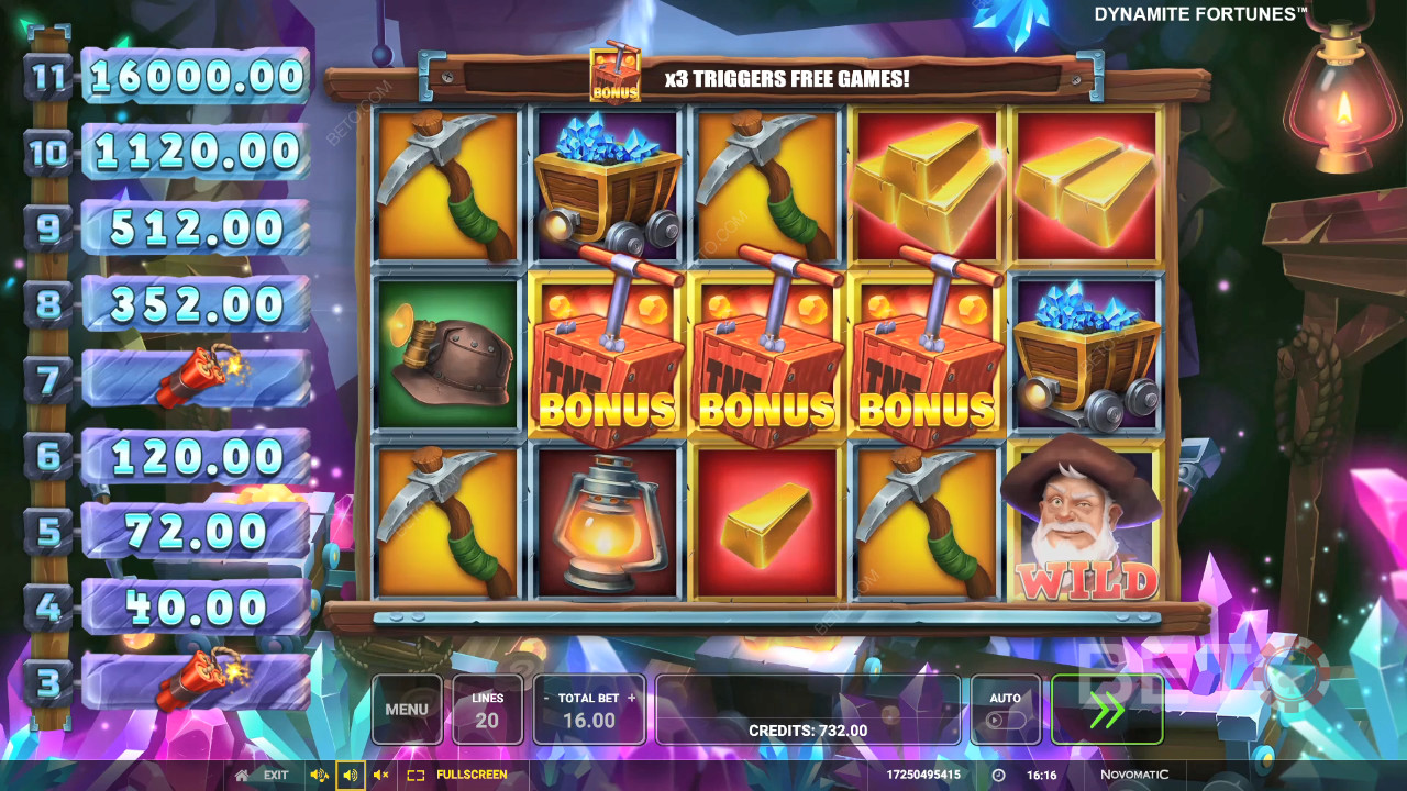 Dynamite Fortunes 免費遊戲
