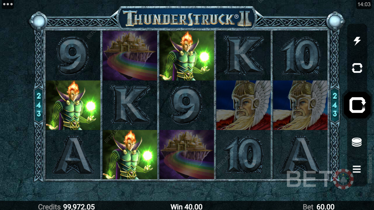 Thunderstruck II中的高薪圖片符號
