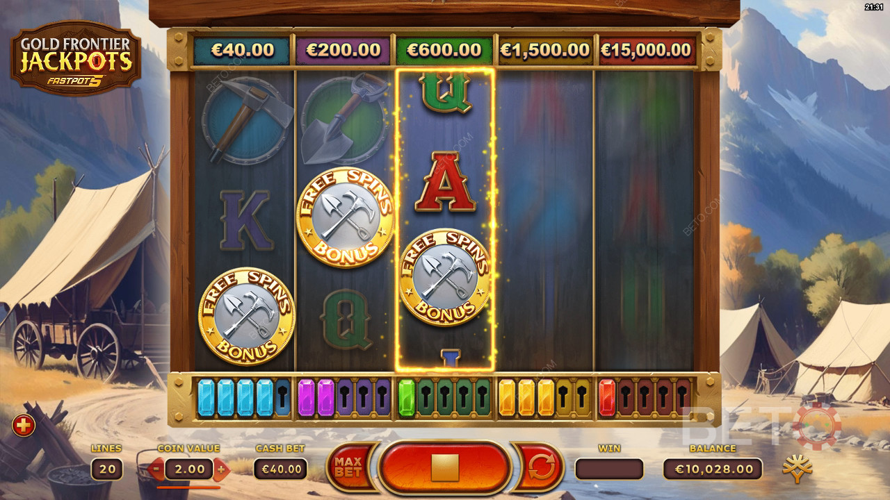 Gold Frontier Jackpots FastPot5 免費遊戲