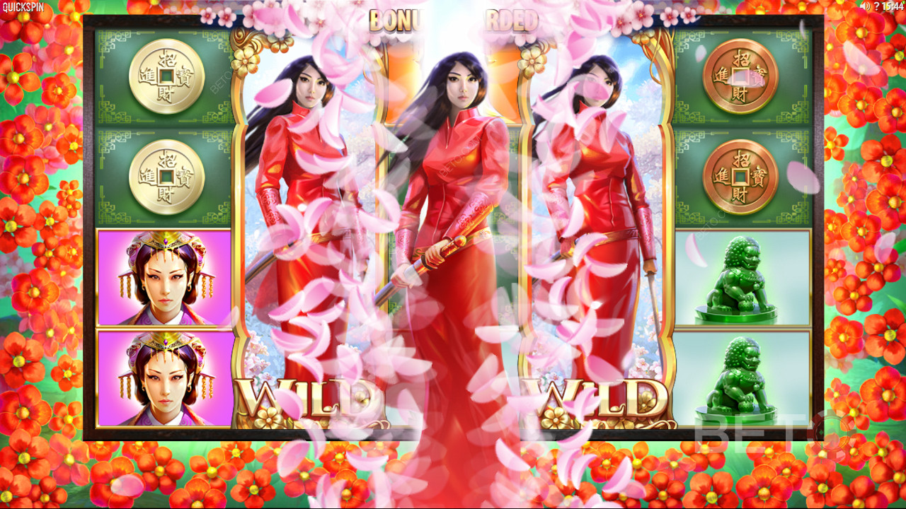Quickspin with Sakura Fortune - 加入這位美麗的日本公主，與邪惡的天皇戰鬥