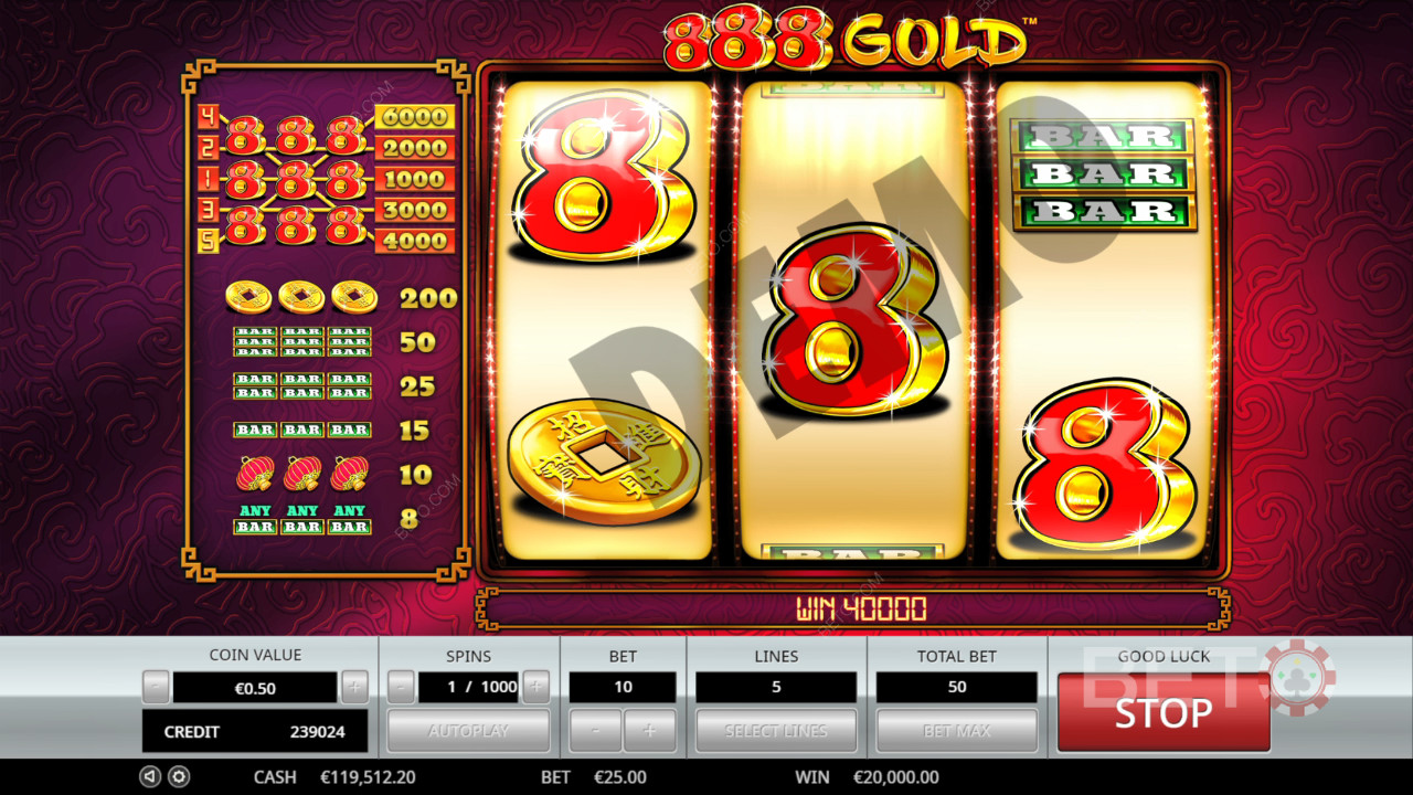 BETO 老虎機的 888 Gold 評論