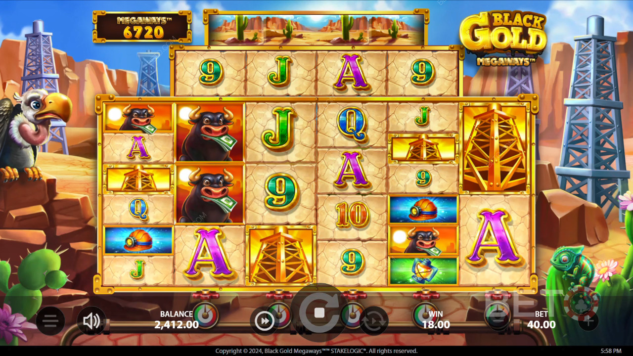 Black Gold Megaways 免費遊戲