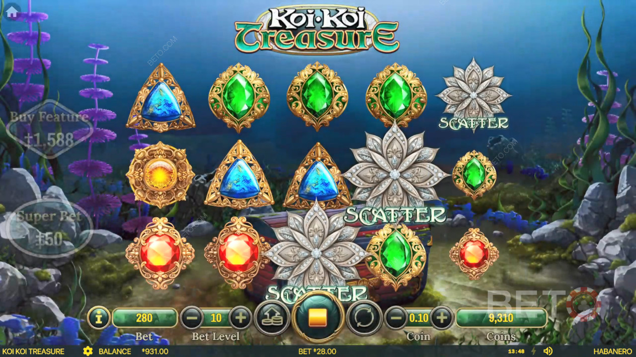 BETO 老虎機的 Koi Koi Treasure 評論