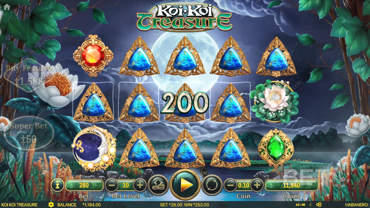 Habanero推出的 Koi Koi Treasure 附加功能詳解