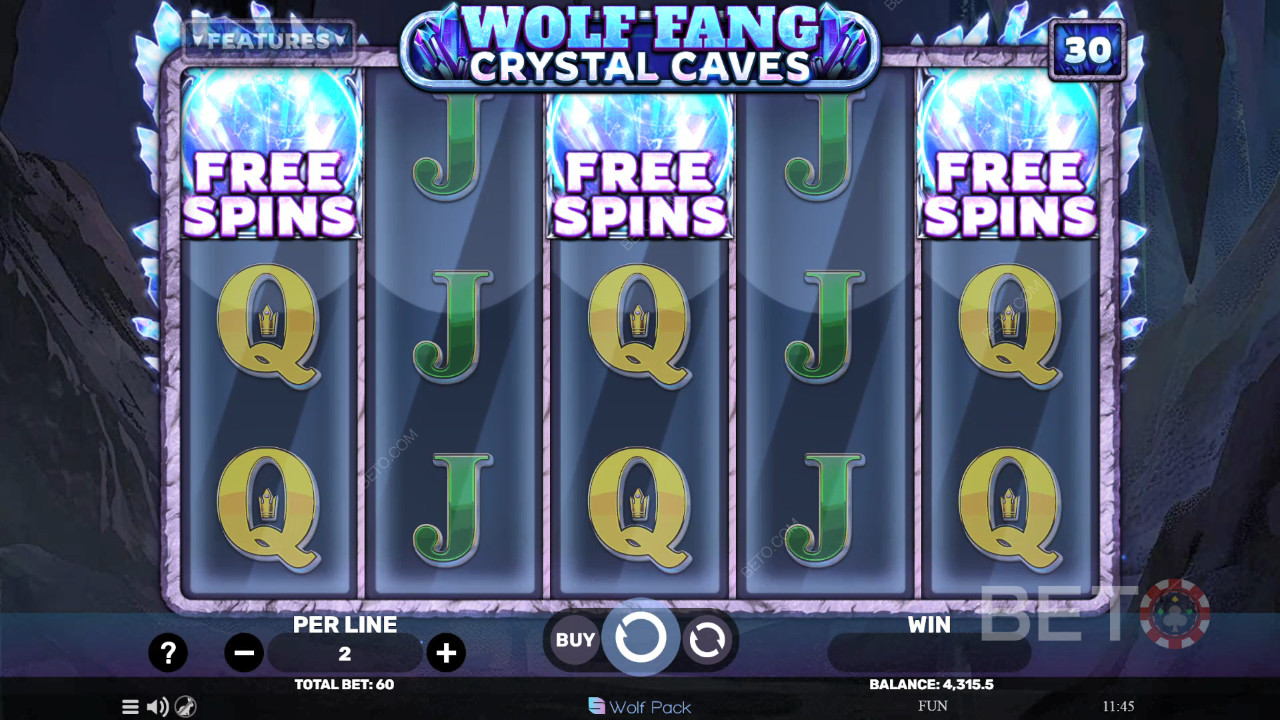 Wolf Fang - Crystal Caves 免費遊戲