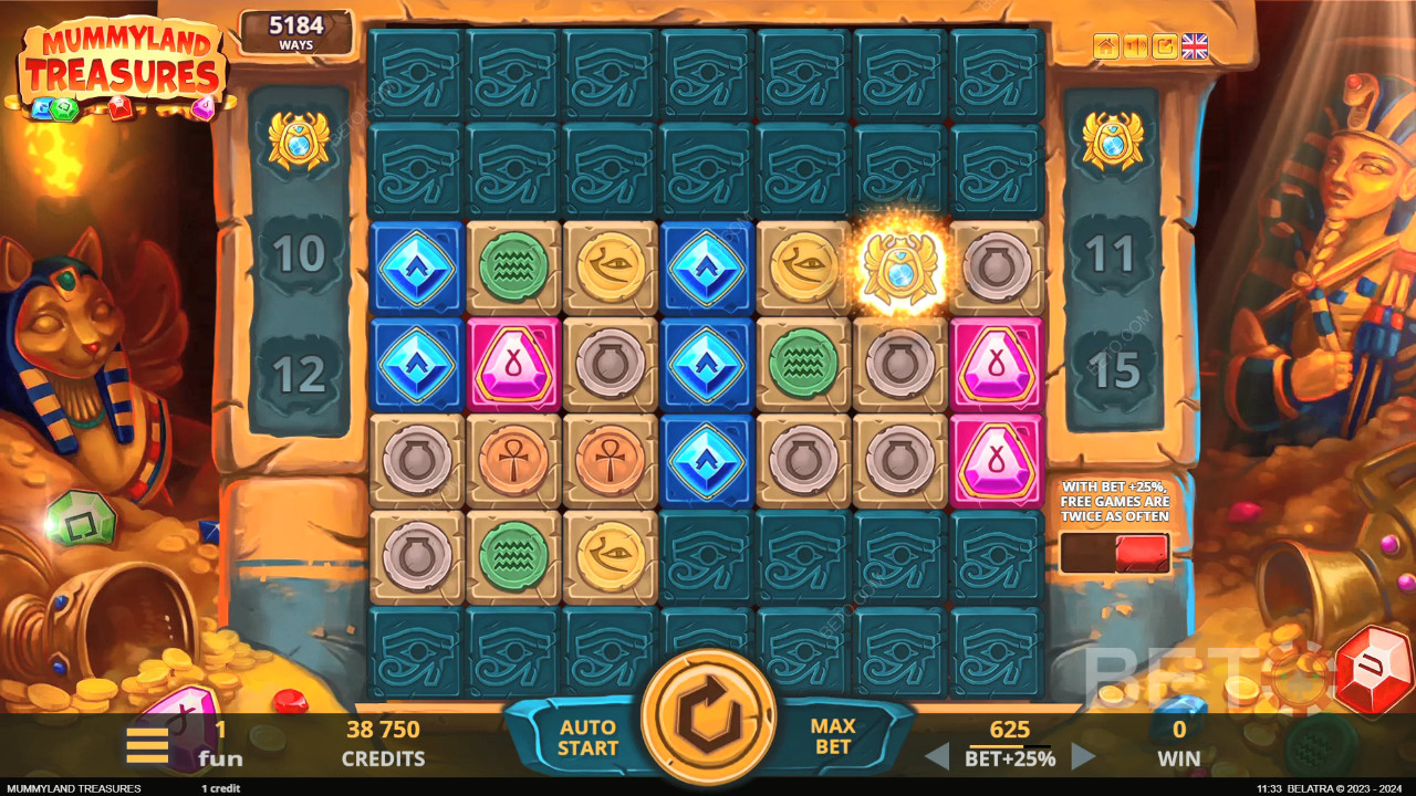 Mummyland Treasures 免費遊戲
