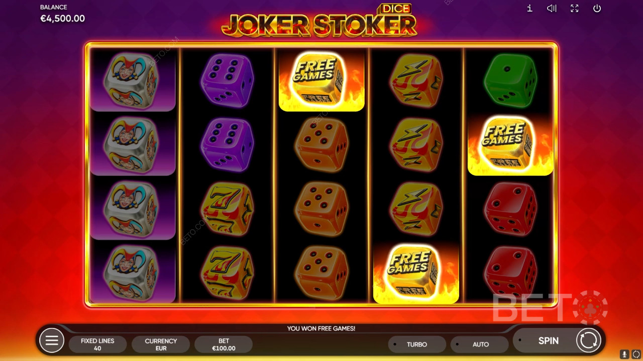 BETO 老虎機的 Joker Stoker 骰子評論