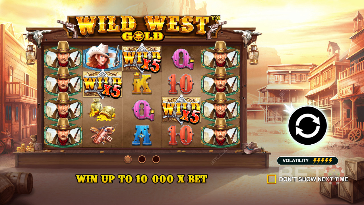 獎勵 Wild 符號有助於在Wild West Gold中獲得獎金