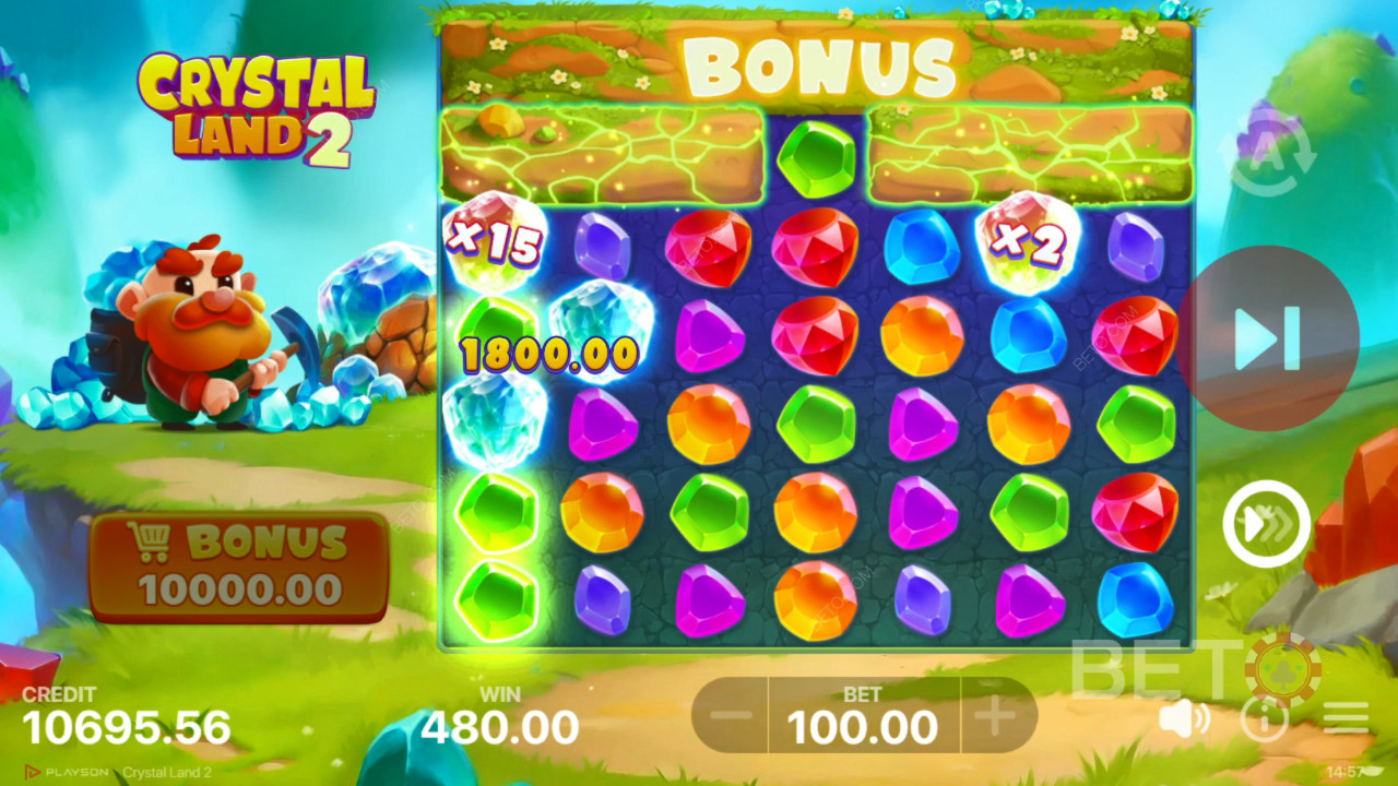 BETO 老虎機評論 Crystal Land 2