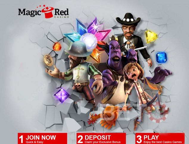Magic Red賭場 - 有趣和有趣的在線賭場
