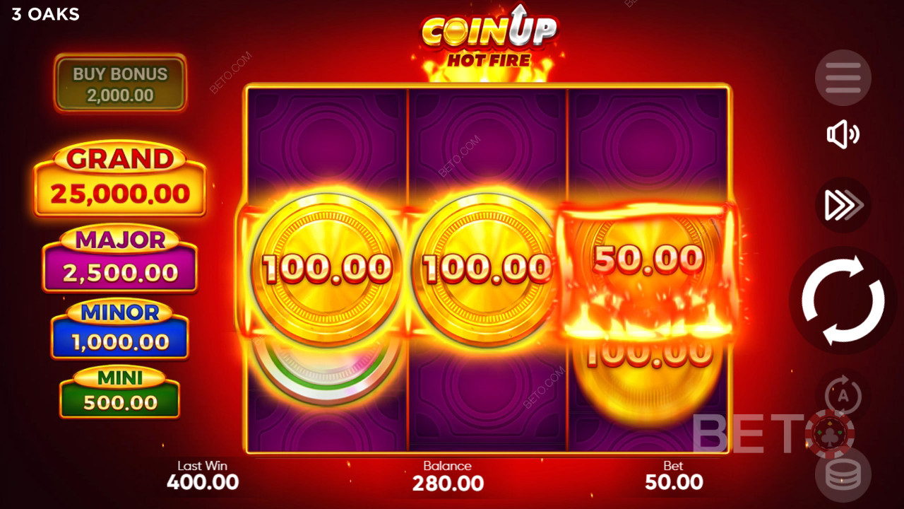 Coin Up: Hot Fire 遊戲評論（BETO Slots）