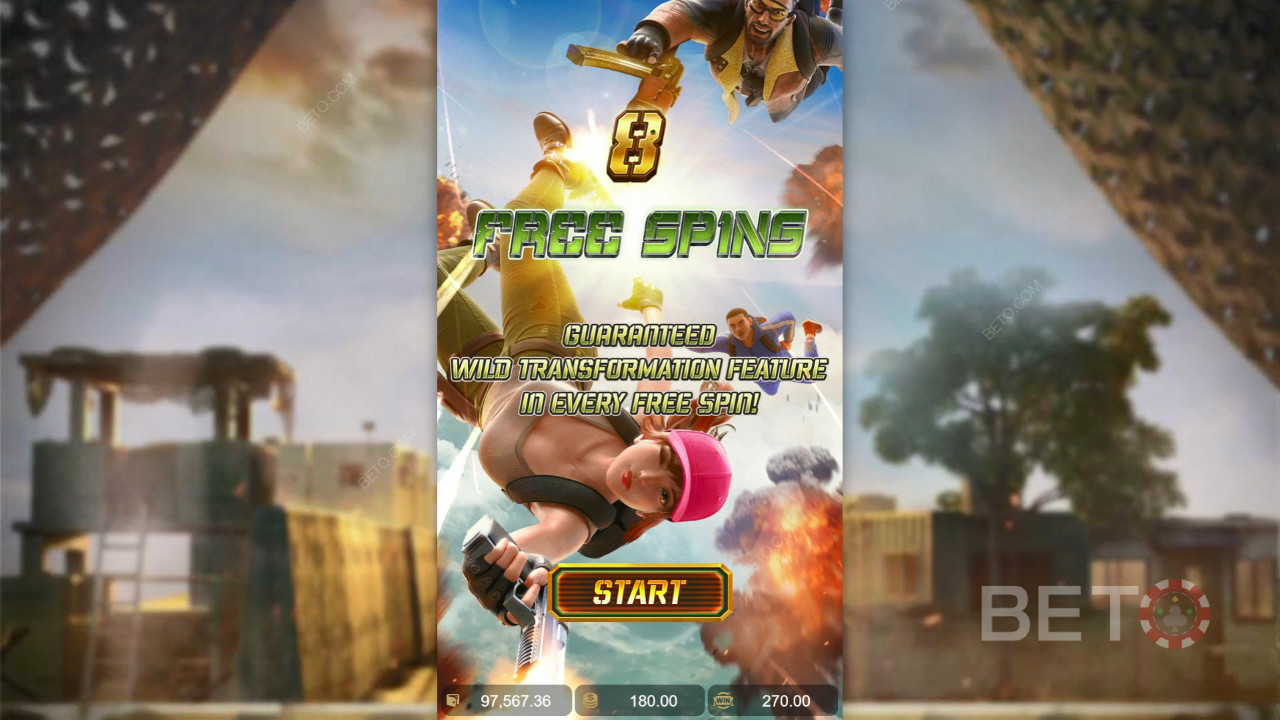 在 Battleground Royale 老虎機中贏取 1,690 倍的賭注！