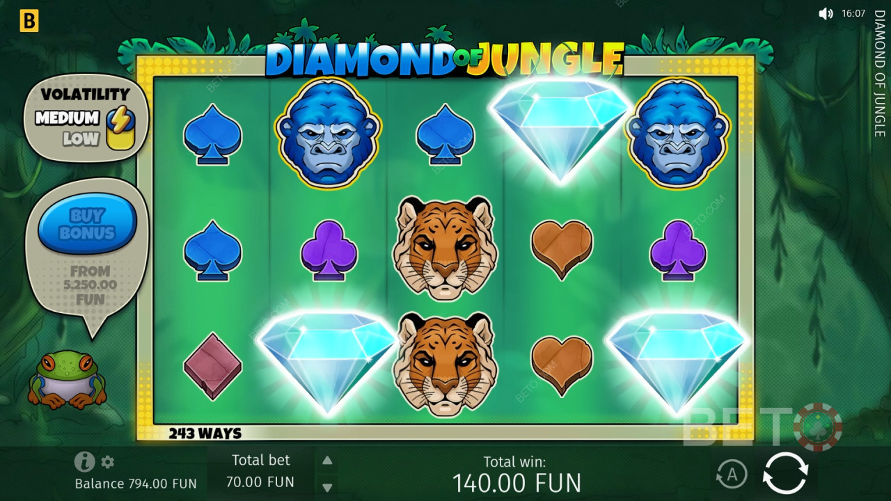 Diamond Of Jungle 免費遊戲