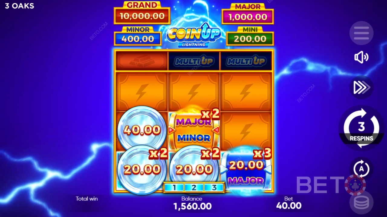 Coin Up: Lightning 線上老虎機評論