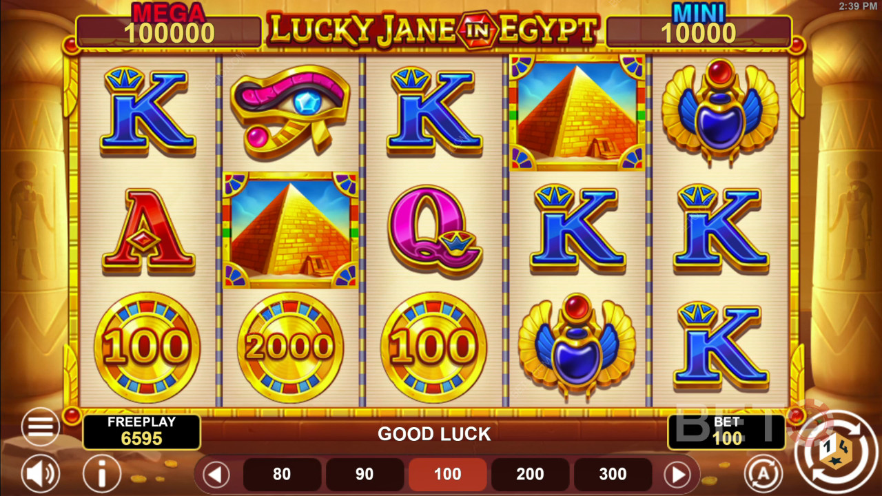 Lucky Jane in Egypt Hold & Win 免費遊戲