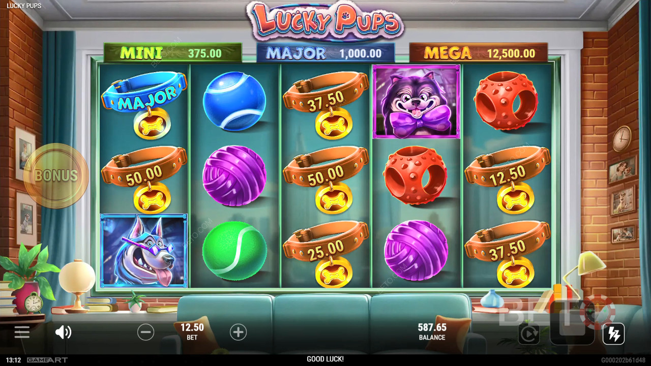 BETO 老虎機的 Lucky Pups 評論