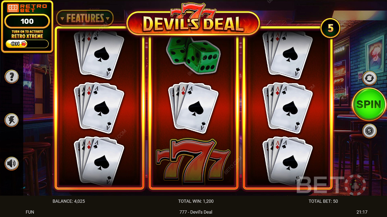 BETO 老虎機的 777 Devil