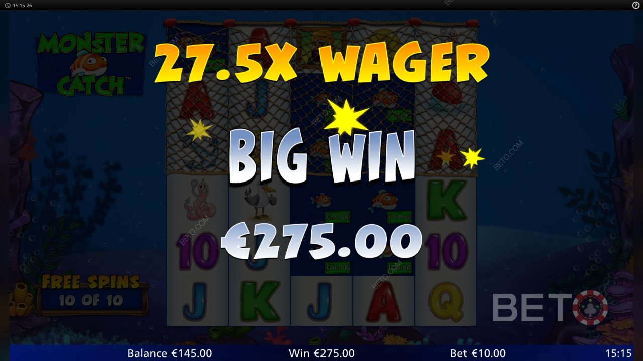 在 Monster Catch Slot 中贏取 736 倍的賭注！