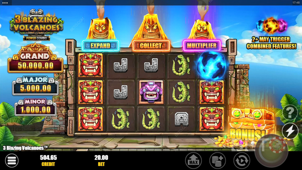 3 Blazing Volcanoes Power Combo 免費遊戲