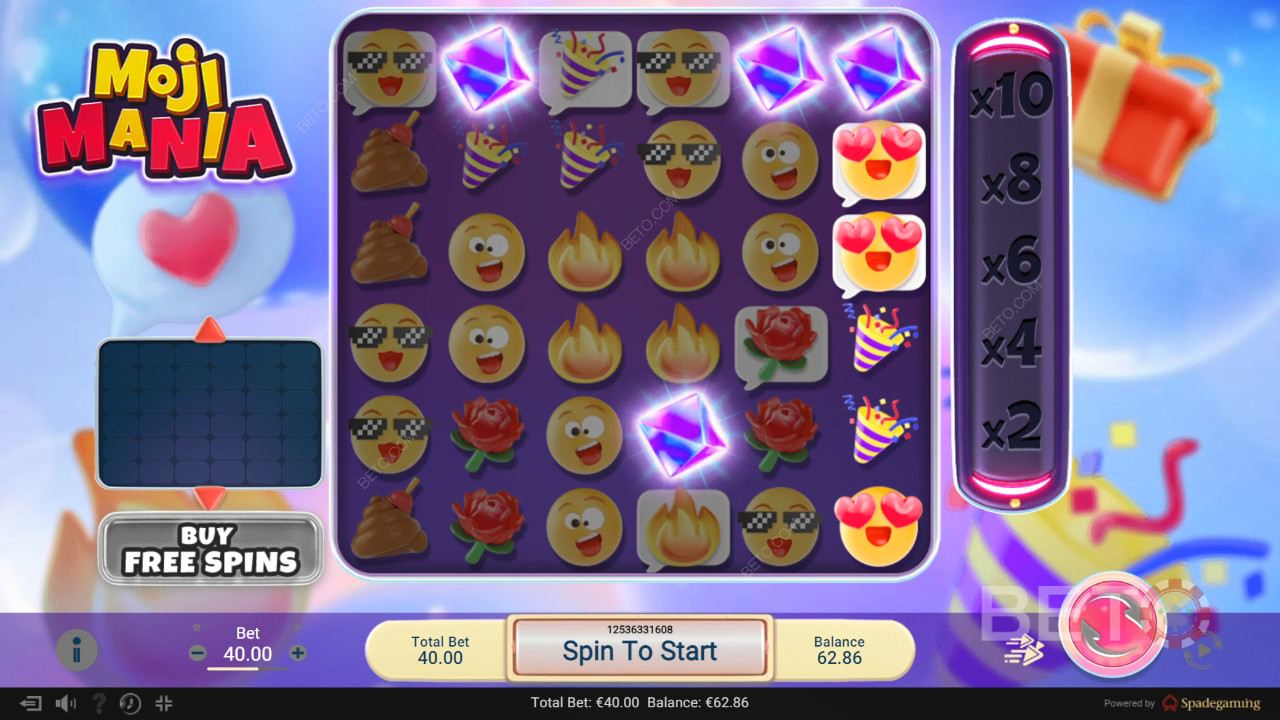 BETO 老虎機的 Moji Mania 評論