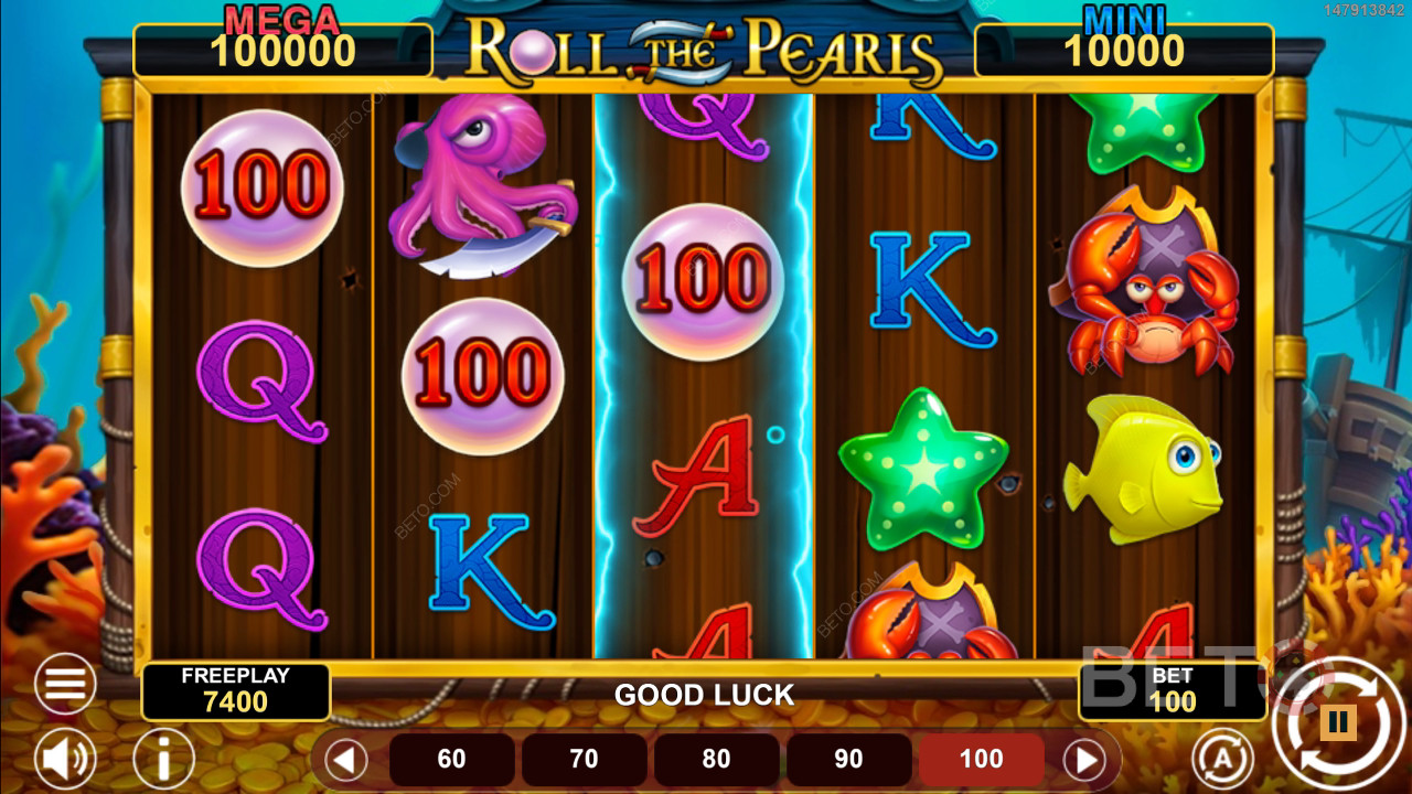 BETO Slots 評測：Roll The Pearls Hold & Win