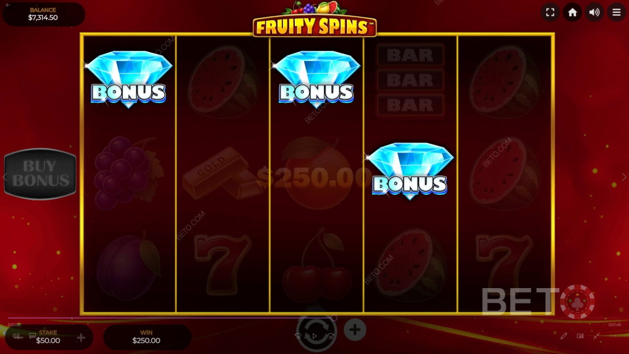 Fruity Spins 免費遊戲