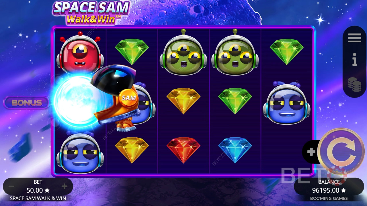 Space Sam Walk and Win 免費遊戲