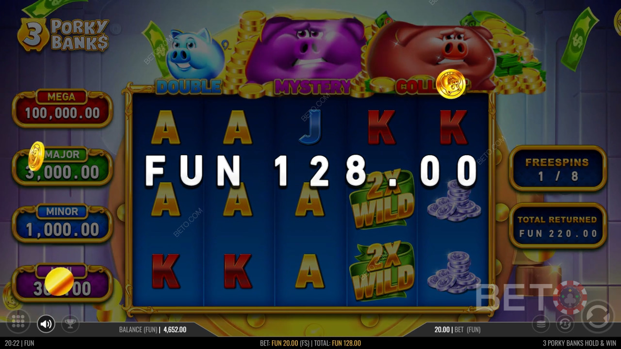 如何玩Iron Dog Studio的《3 Porky Banks》