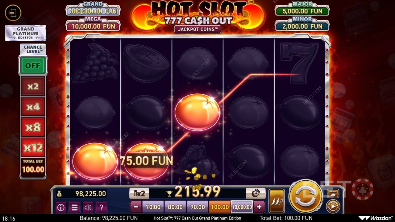 如何玩Wazdan的熱門老虎機：777 Cash Out 至尊白金版