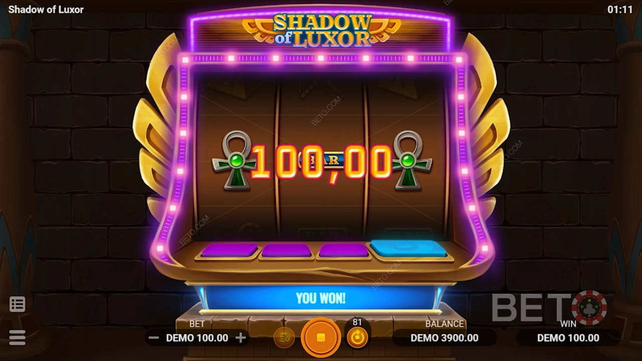 玩擁有古代財富的Shadow of Luxor遊戲可以為您帶來豐厚的回報