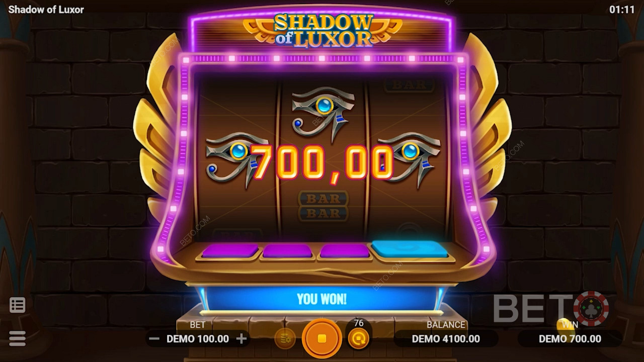 Shadow of Luxor老虎機遊戲中獨特的網格設計與古代文明