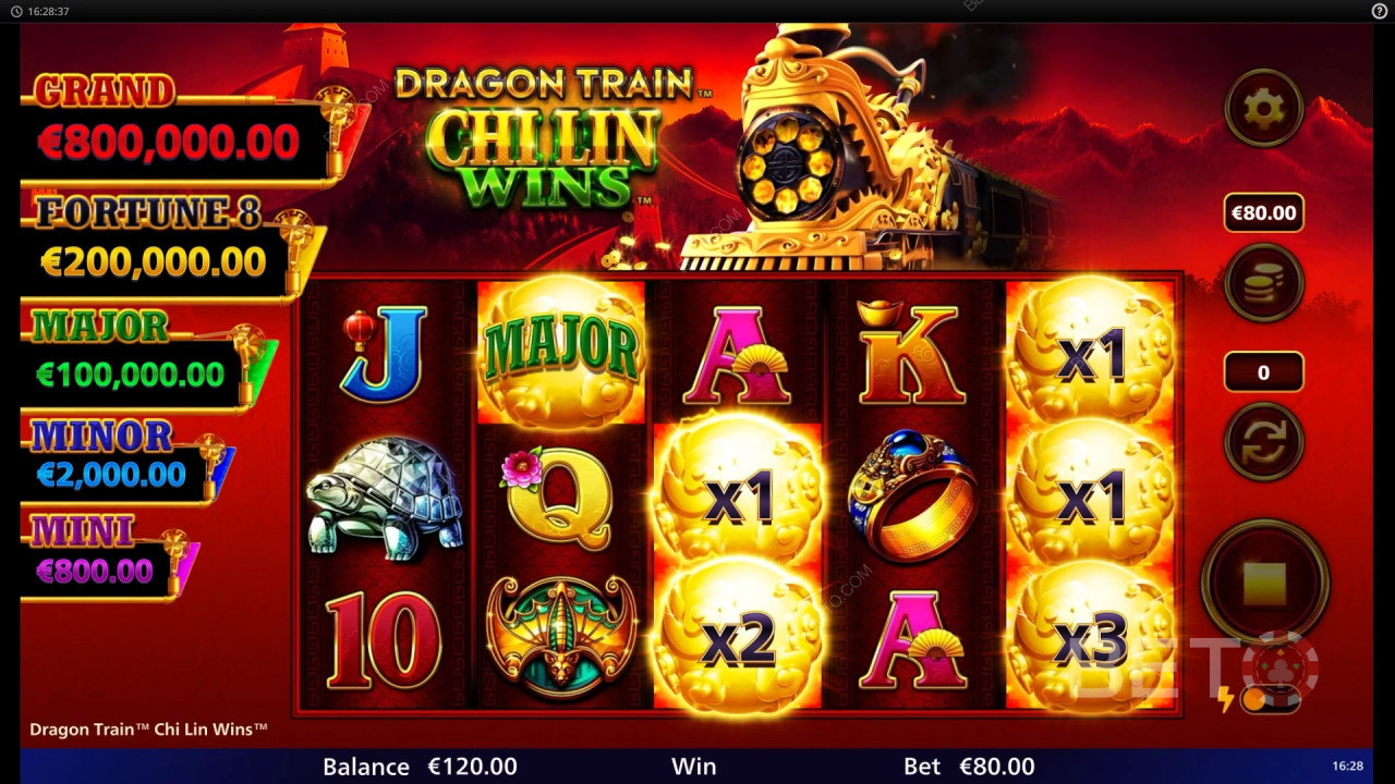 Dragon Train Chi Lin Wins 免費遊戲