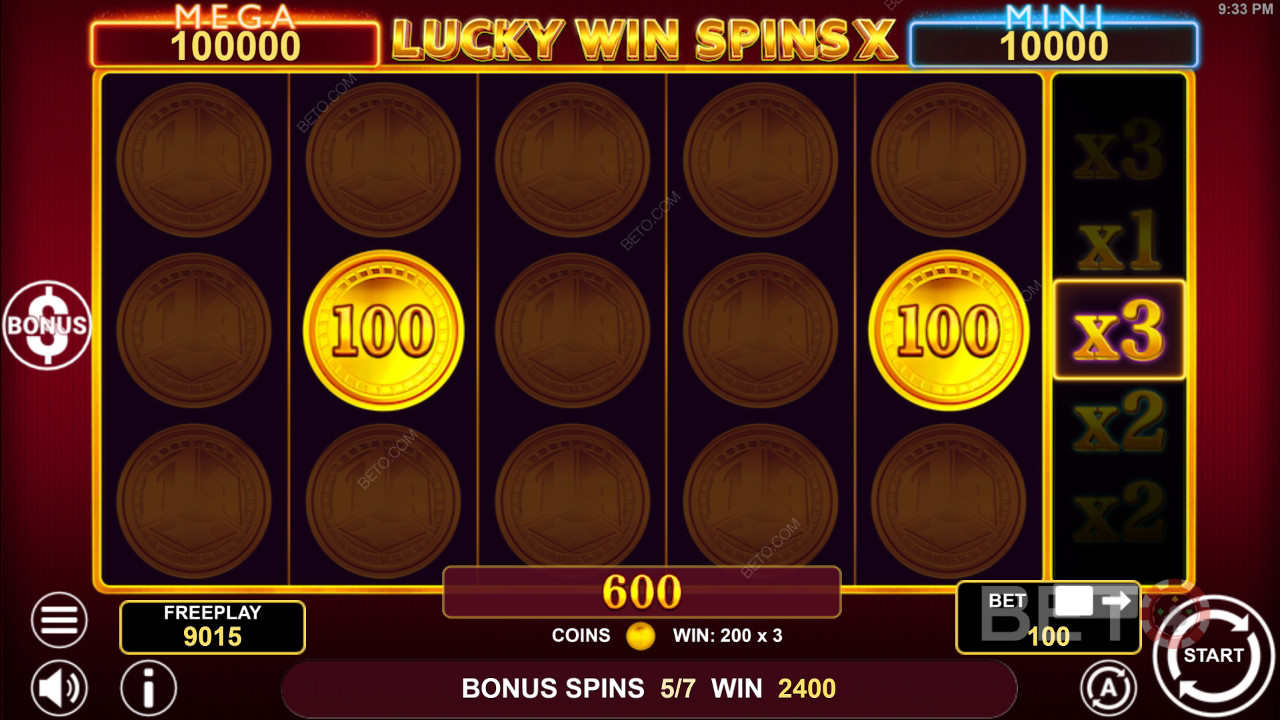 如何玩 1spin4win 的 Lucky Win Spins X