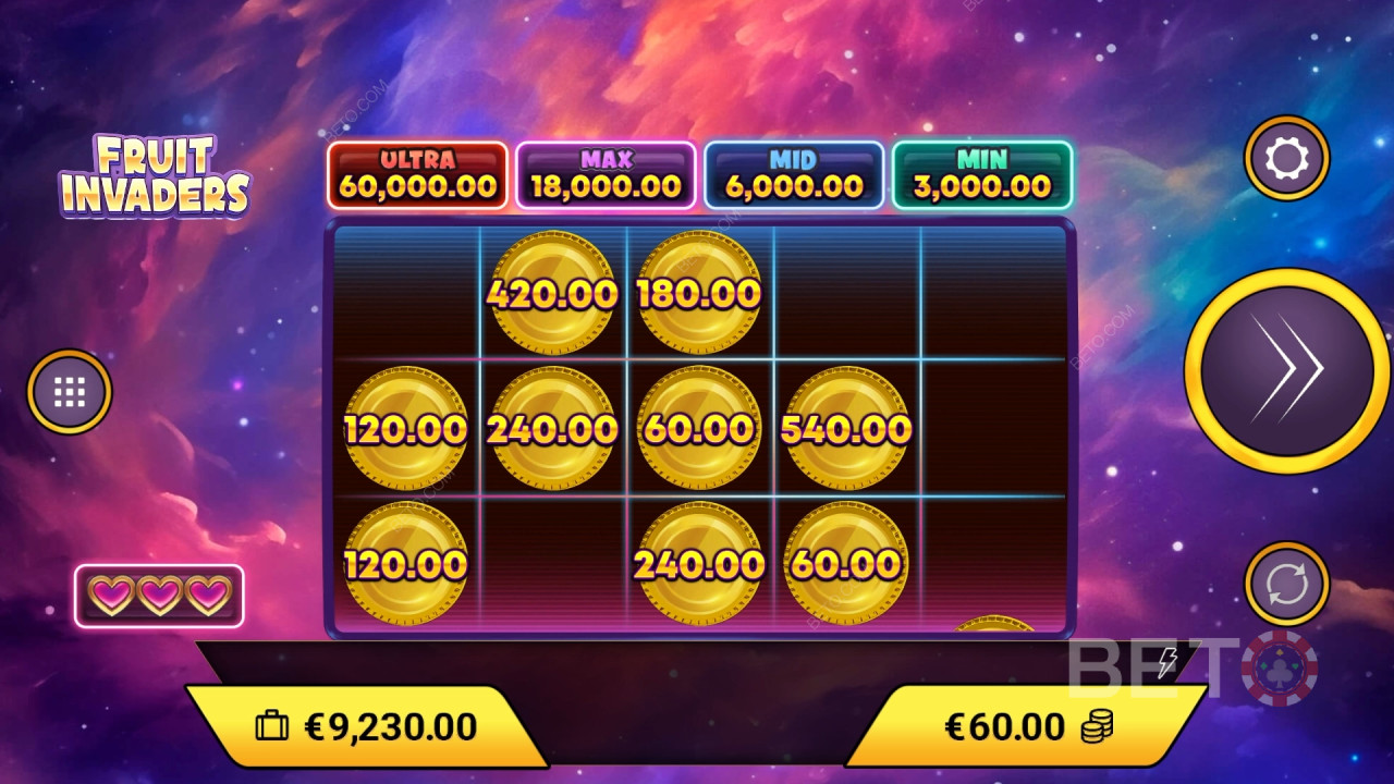 Amigo Gaming 解釋的《水果入侵者》獎勵功能