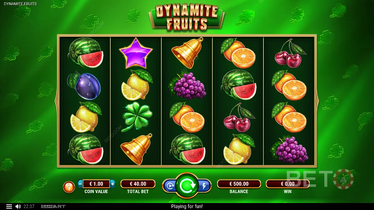 Dynamite Fruits的示例遊戲